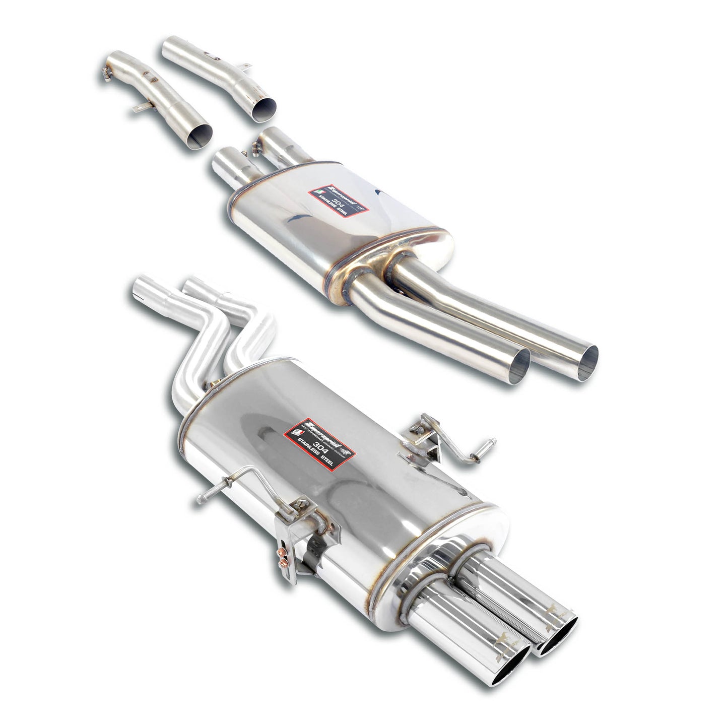 Ligne d'échappement Touring package Avec homologation CEE Supersprint pour BMW E46 325i (Berline - Break) ' 01 ->