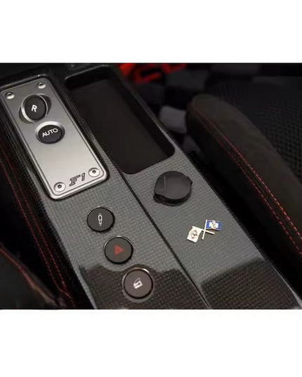 Accoudoir de console centrale pour Ferrari F430 Scuderia 16M LHD 2004 - 2009 en fibre de Carbone - KDMPARTS EUROPE TUNING STORE