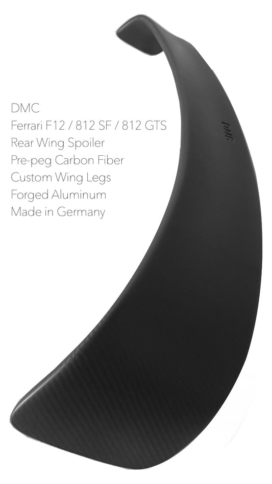 Aileron arrière en fibre de carbone de DMC pour Ferrari 812 SF : EVO FXX compatible avec l'aileron Superfast d'origine - KDMPARTS EUROPE TUNING STORE