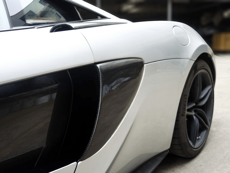 Ailes de conduit d'air latérales de style OEM pour McLaren 570S 2016 - 2017 en fibre de Carbone haute brillance - KDMPARTS EUROPE TUNING STORE
