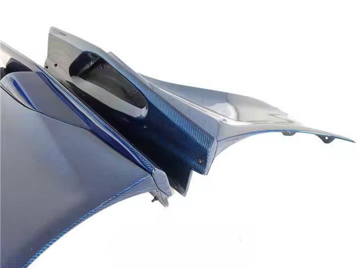 Bas de caisse Jupes pour McLaren MP4 12 - C et 650S 2011 - 2017 Style CF 675LT (6 pcs) en fibre de carbone bleu - KDMPARTS EUROPE TUNING STORE