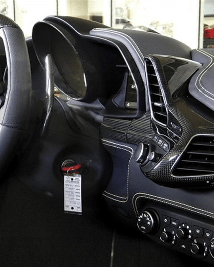 Cadre de compteur de tableau de bord pour Ferrari F458 Italia Coupe / Spider Spéciale en fibre de Carbone haute brillance - KDMPARTS EUROPE TUNING STORE