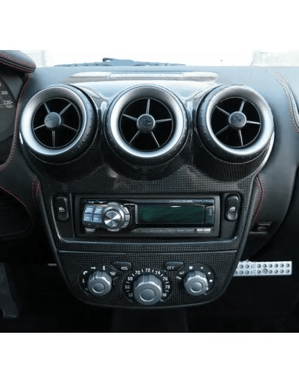 Couvercle de commande de climatisation pour Ferrari F430 coupé Spider Scuderia 16M en Fiber de carbone haute brillance - KDMPARTS EUROPE TUNING STORE