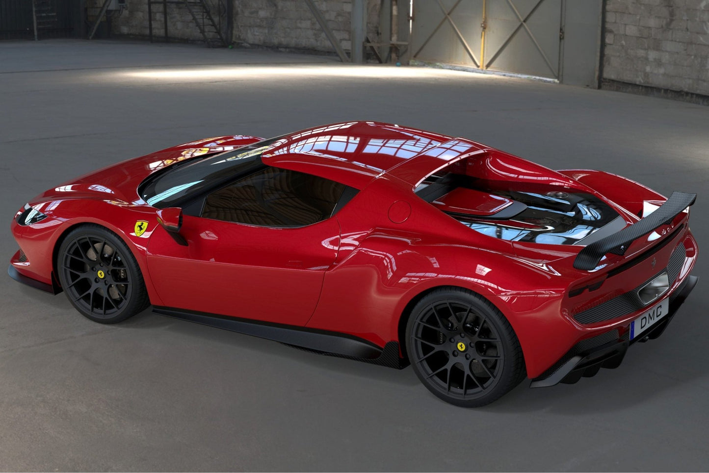 Diffuseur arrière en fibre de carbone de DMC pour Ferrari 296 GTB / 296 Assetto Fiorano - KDMPARTS EUROPE TUNING STORE