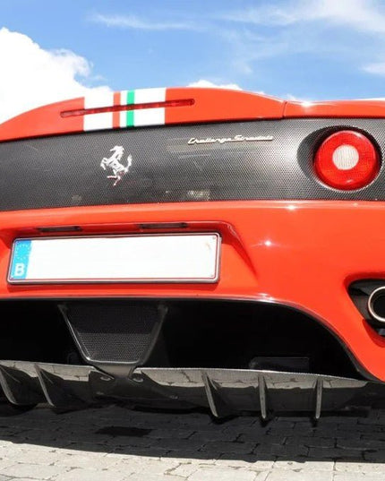 Diffuseur de pare chocs arrière pour Ferrari F360 Modena Spider 1999 - 2005 en fibre de Carbone - KDMPARTS EUROPE TUNING STORE