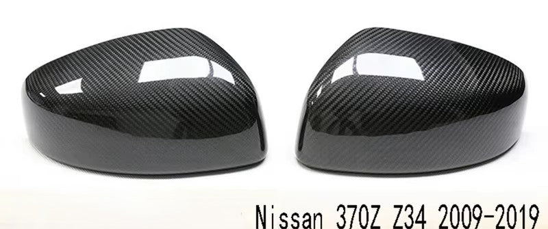 Ensemble de Couvercle de rétroviseur latéral pour Nissan 370Z Z34 2009 - 2019 en fibre de Carbone - KDMPARTS EUROPE TUNING STORE