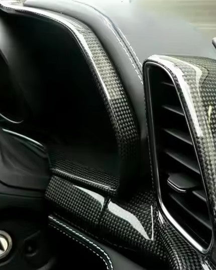 Entourage du compteur du tableau de bord pour Ferrari F458 Italia Coupe / Spider Spéciale en fibre de Carbone haute brillance - KDMPARTS EUROPE TUNING STORE