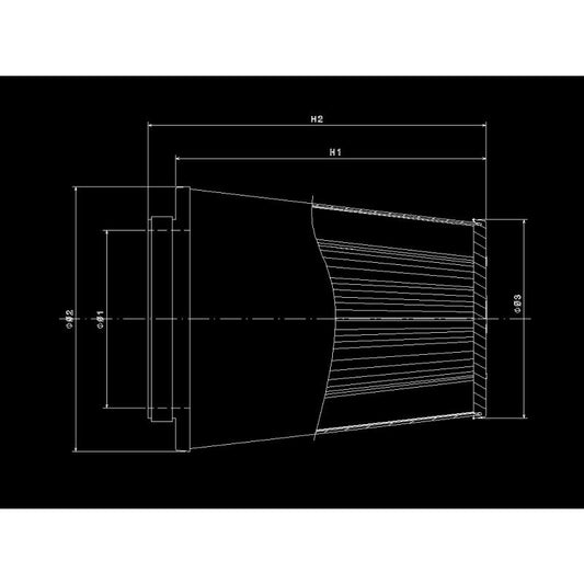 Filtre à air conique universel BMC Twin air pour admission directe - 76 mm diamètre intérieur du col - KDMPARTS EUROPE TUNING STORE