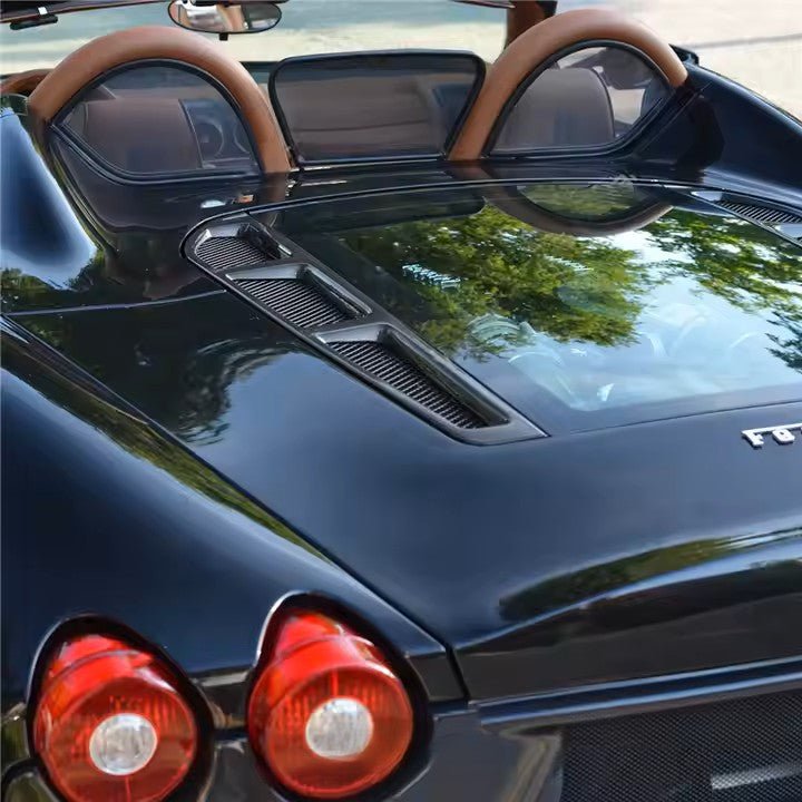 Garnitures de lunette arrière pour Ferrari F430 Spider et 16M 2004 - 2009 en fibre de carbone haute brillance - KDMPARTS EUROPE TUNING STORE