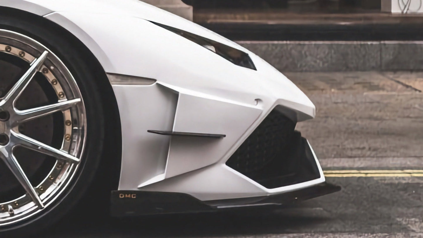 Lame de pare chocs avant en fibre de carbone « Affiri » de DMC pour Lamborghini Huracan Coupé et Spyder d'origine - KDMPARTS EUROPE TUNING STORE