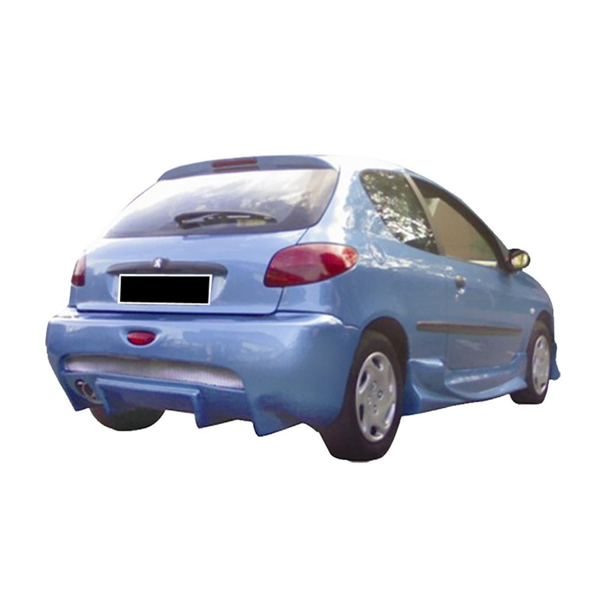 Pare chocs arrière pour Peugeot 206 (98 - 08) – Look Flash - KDMPARTS EUROPE TUNING STORE