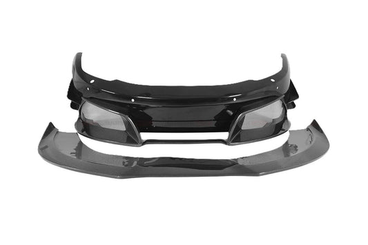 Pare chocs avant avec Lame de spoiler pour McLaren MP4 12C Style Rebel Performance 2011 - 2014 en fibre de carbone partiel - KDMPARTS EUROPE TUNING STORE