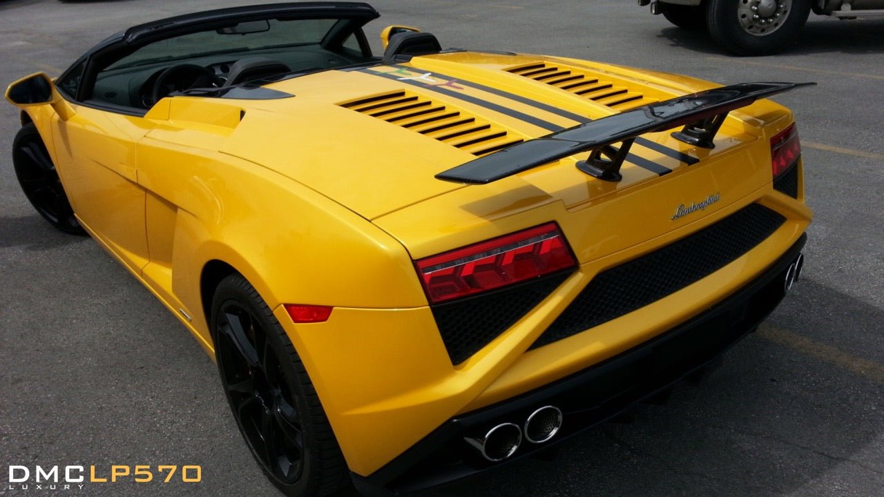 Spoiler arrière en fibre de carbone « Aperture 2.0 » DMC pour Lamborghini Gallardo Coupé et Spyder d'origine - KDMPARTS EUROPE TUNING STORE
