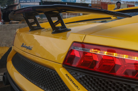 Spoiler arrière en fibre de carbone « Aperture 2.0 » DMC pour Lamborghini Gallardo Coupé et Spyder d'origine - KDMPARTS EUROPE TUNING STORE