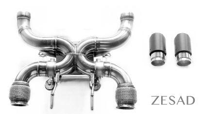 Système d'échappement en Acier inoxydable T304 de ZESAD pour McLaren 720S Coupé et spider d'origine - KDMPARTS EUROPE TUNING STORE