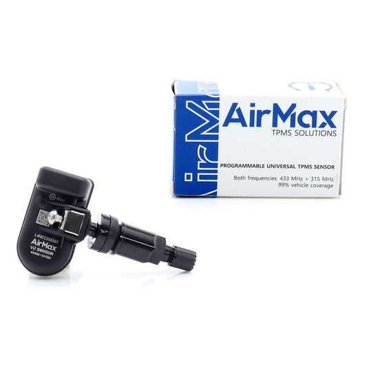 Valve universelle à visser, Capteur AirMax TPMS V2 315+433 MHz Noir Métal - KDMPARTS EUROPE TUNING STORE