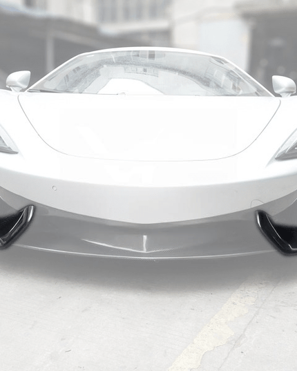 x2 Séparateurs latéraux de pare chocs avant droit / gauche pour McLaren 570S 2016 - 2017 en fibre de Carbone haute brillance - KDMPARTS EUROPE TUNING STORE