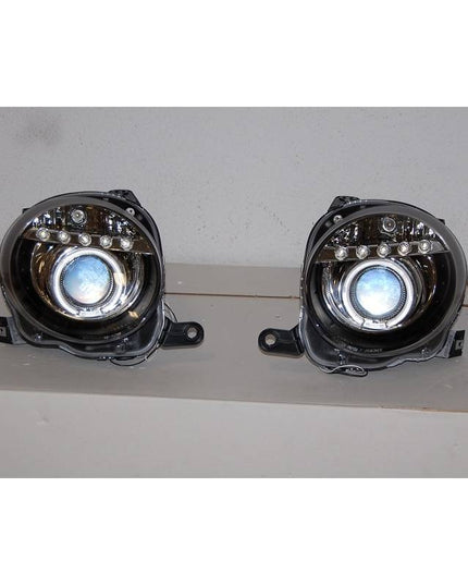 Fiat 500 Phare Avant Noir, Lumière De Jour - KDMPARTS EUROPE TUNING STORE