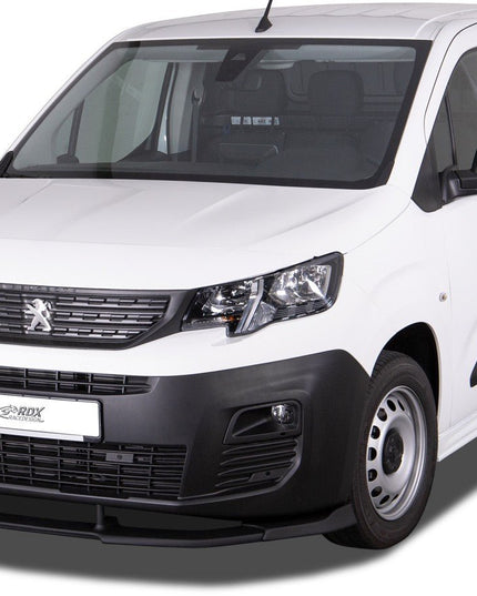 Spoiler avant RDX VARIO-X pour CITROEN Berlingo, PEUGEOT Partner & Rifter, OPEL Combo, TOYOTA ProAce City (Type E, 2018+) Séparateur de lèvre avant - KDMPARTS EUROPE TUNING STORE