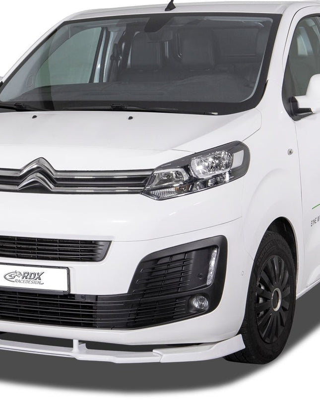 Spoiler avant RDX VARIO-X pour CITROEN Jumpy & Spacetourer (V) / FIAT Ulysse & Scudo (V) / OPEL Zafira Life & Vivaro (V) / PEUGEOT Expert & Traveler (V) / TOYOTA ProAce & ProAce Verso (V) Lèvre avant Séparateur - KDMPARTS EUROPE TUNING STORE