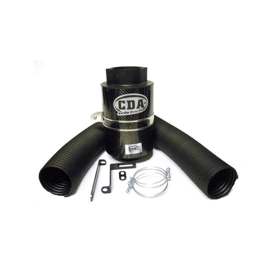 Boite à air carbone CDA BMC - 100 mm diamètre intérieur du col avec élément filtrant coton pour moteur V6 Cyl. & V8