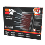 Filtre à Air de Remplacement K&N Porsche 911 3.8L H6 Moteur à essence - Tous les modèles 1995-1998