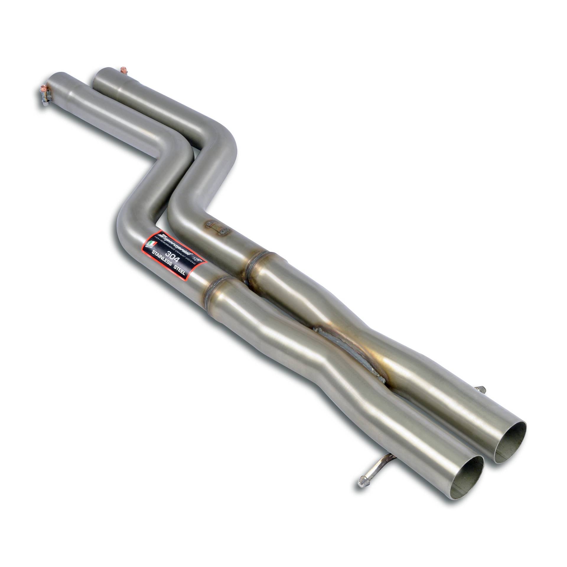 Tubazioni sezioni anteriori Destra - Sinistra + "X-Pipe" Supersprint per BMW E46/5 325ti Compact (Per conversione motore N51 / N52 / N52N / N53)