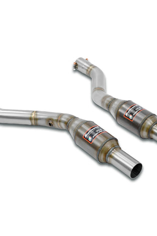 Silencieux avant Droit - Gauche avec catalyseurs métalliques Supersprint pour BMW E46 - Tous les modèles (Pour conversion moteur V8 m62 4.4i - 4.6i)