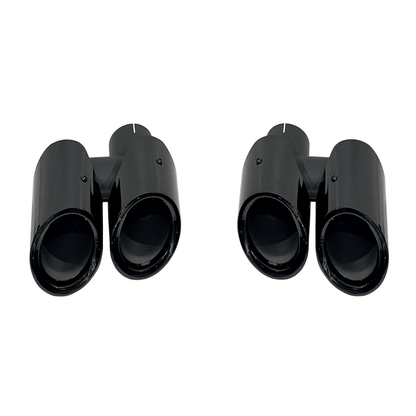 2 Embouts d'échappement pour Porsche Macan 2014-2020 Look 2023 - KDMPARTS EUROPE TUNING STORE