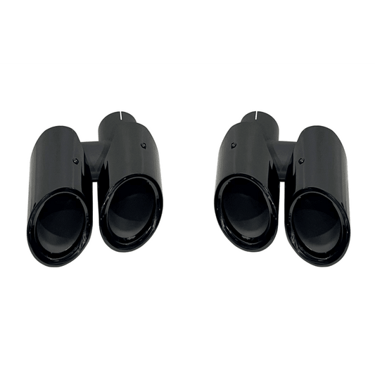 2 Embouts d'échappement pour Porsche Macan 2014-2020 Look 2023 - KDMPARTS EUROPE TUNING STORE
