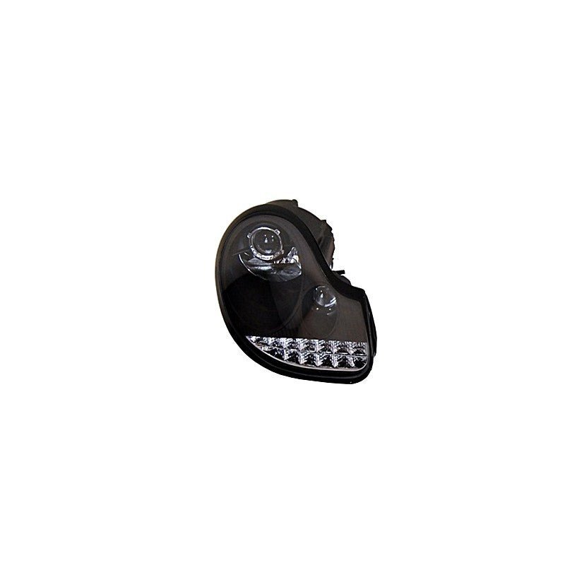2 Phares Avant avec feux de jour pour Porsche 996 / Boxster 986 97-02 à fond noir - KDMPARTS EUROPE TUNING STORE