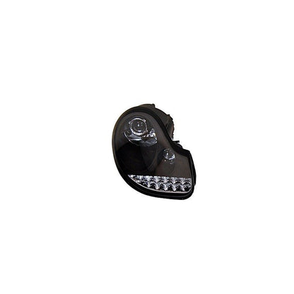 2 Phares Avant avec feux de jour pour Porsche 996 / Boxster 986 97-02 à fond noir - KDMPARTS EUROPE TUNING STORE