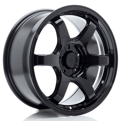 Jante Japan racing Wheels SL03 17x8 ( 5 trous sur mesure ) ET20-42 5H Noire brillante