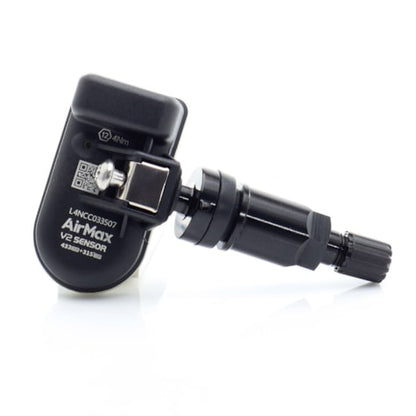 Valve universelle à visser, Capteur AirMax TPMS V2 315+433 MHz Noir Métal