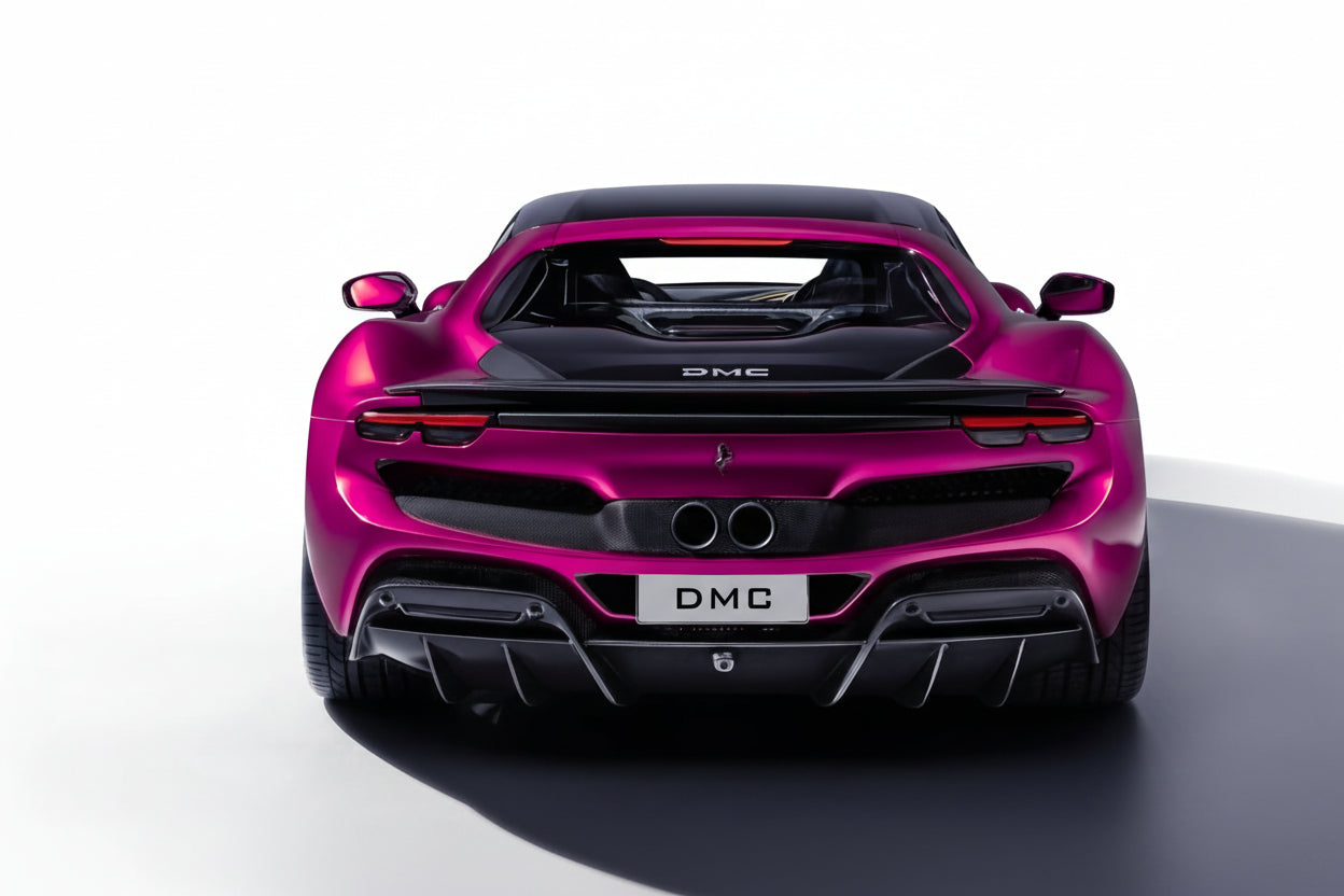 Diffuseur arrière en fibre de carbone pour Ferrari 296 GTB / 296 Assetto Fiorano Coupé et Spider