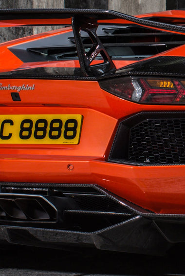 Diffuseur arrière avec tunnel d'aération en fibre de carbone « Molto Veloce » DMC pour Lamborghini Aventador Coupé et Roadster