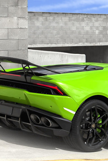 Diffuseur arrière en fibre de carbone « SV » de DMC pour Lamborghini Huracan Coupé et Spyder d'origine