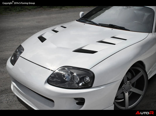 AMS STYLE ENGINE HOOD FOR TOYOTA SUPRA