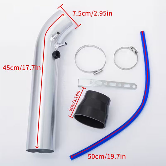 Kit de Conduit d'Admission directe Universel ( 76mm ) en Alliage d'Aluminium pour Voiture