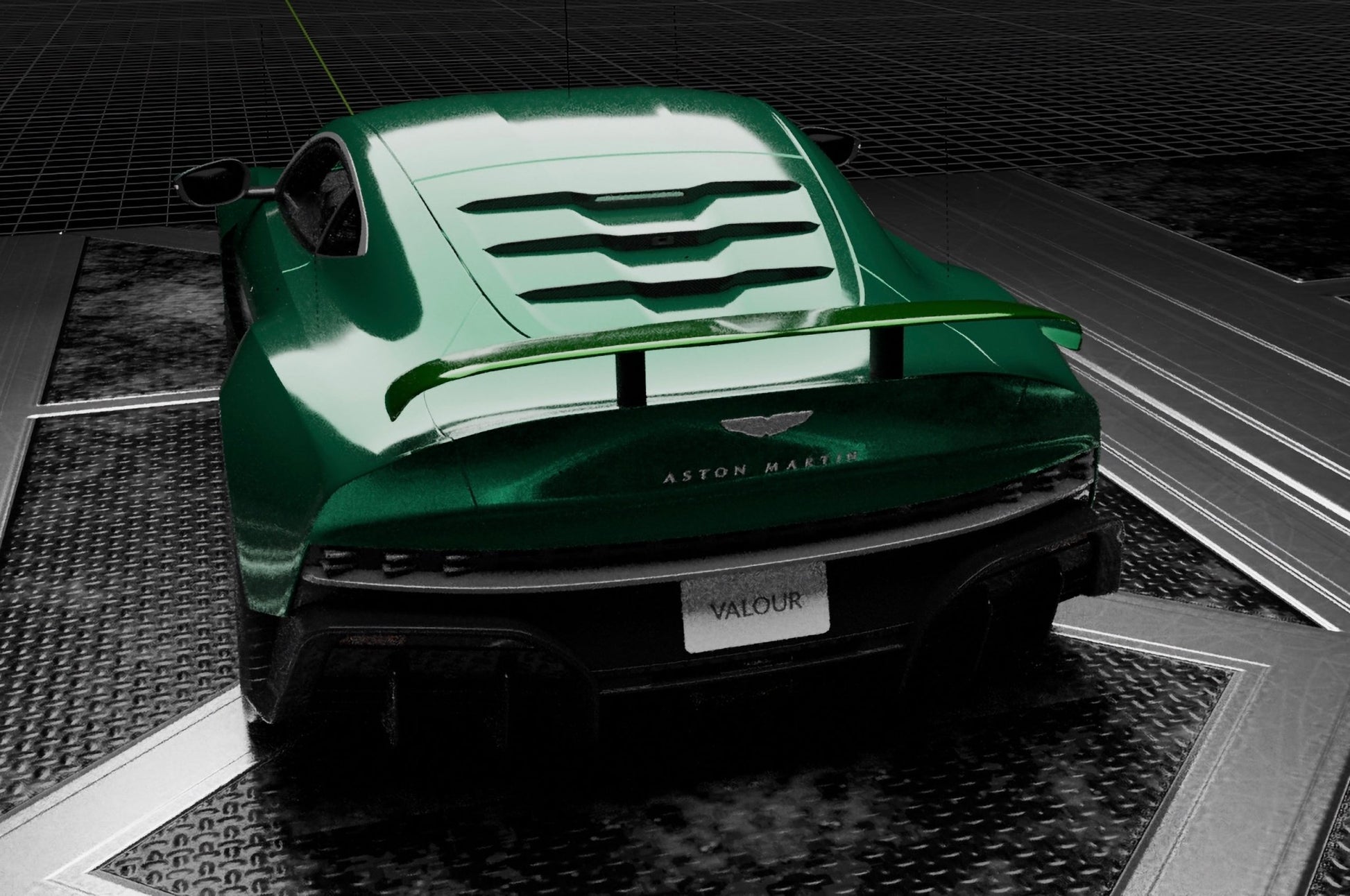 Aileron aérodynamique arrière en fibre de carbone de DMC pour Aston Martin Valour d'origine - KDMPARTS EUROPE TUNING STORE