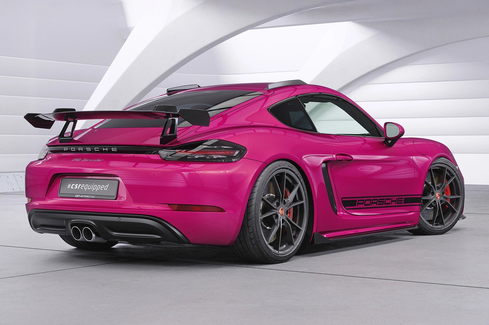 Aileron arrière en col de cygne avec ABE pour Porsche 718 Cayman (Type 982) - KDMPARTS EUROPE TUNING STORE
