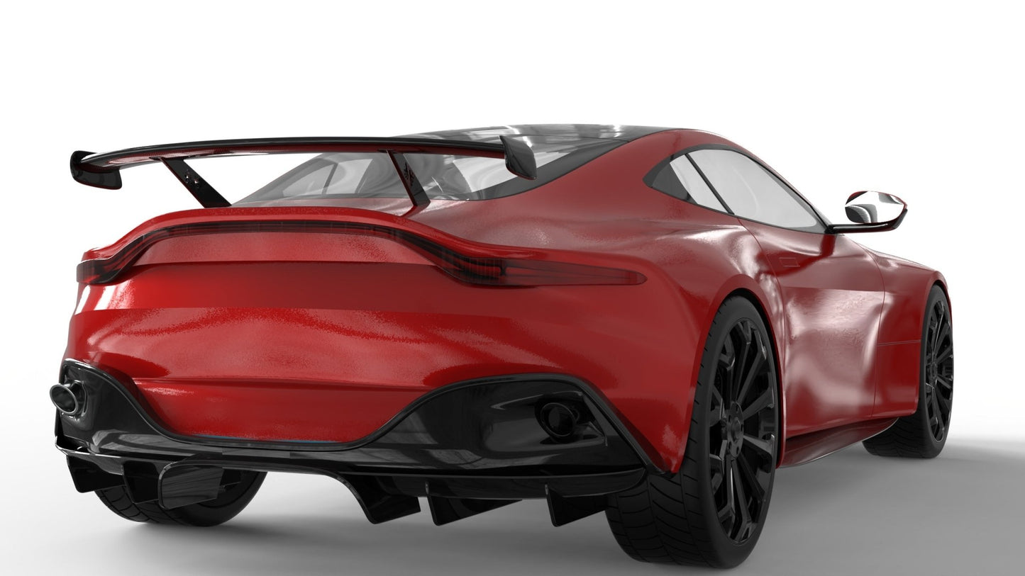 Aileron arrière en fibre de carbone « F1 » de DMC pour Aston Martin Vantage Coupé et Roadster d'origine 2018+ - KDMPARTS EUROPE TUNING STORE