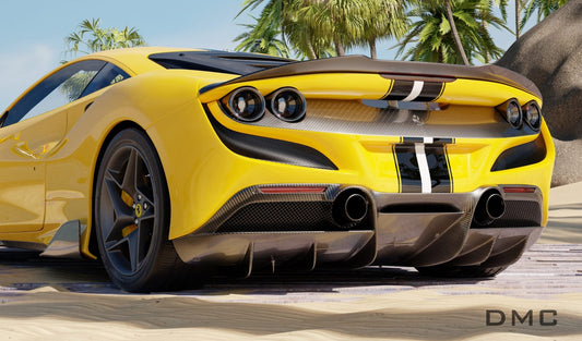 Aileron arrière en fibre de carbone « Speciale » de DMC pour Ferrari F8 Tributo Coupé et Spider - KDMPARTS EUROPE TUNING STORE