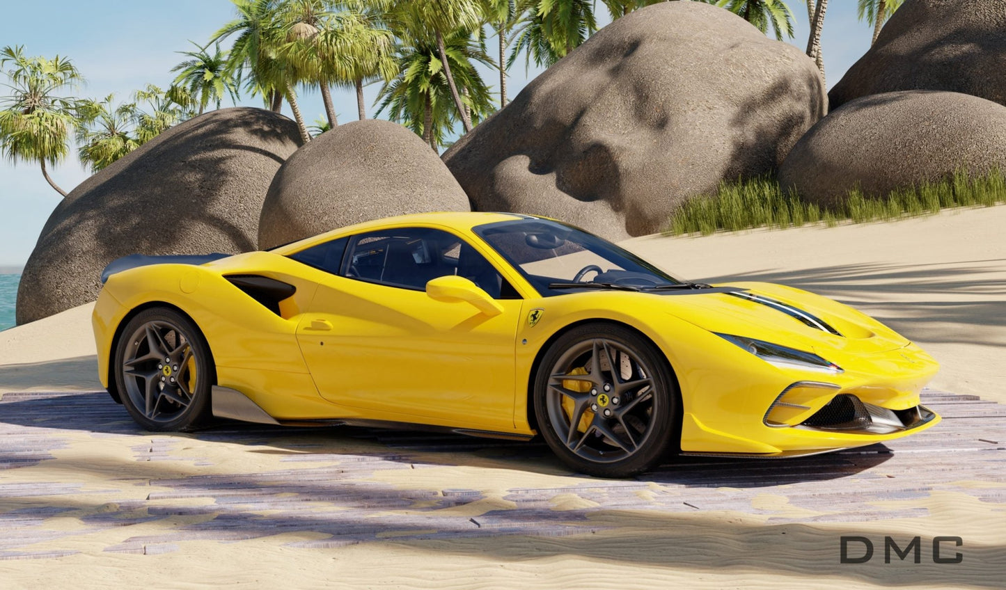 Aileron arrière en fibre de carbone « Speciale » de DMC pour Ferrari F8 Tributo Coupé et Spider - KDMPARTS EUROPE TUNING STORE