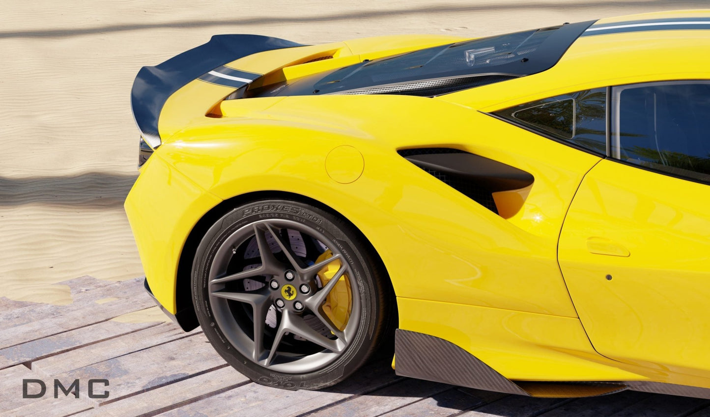 Aileron arrière en fibre de carbone « Speciale » de DMC pour Ferrari F8 Tributo Coupé et Spider - KDMPARTS EUROPE TUNING STORE