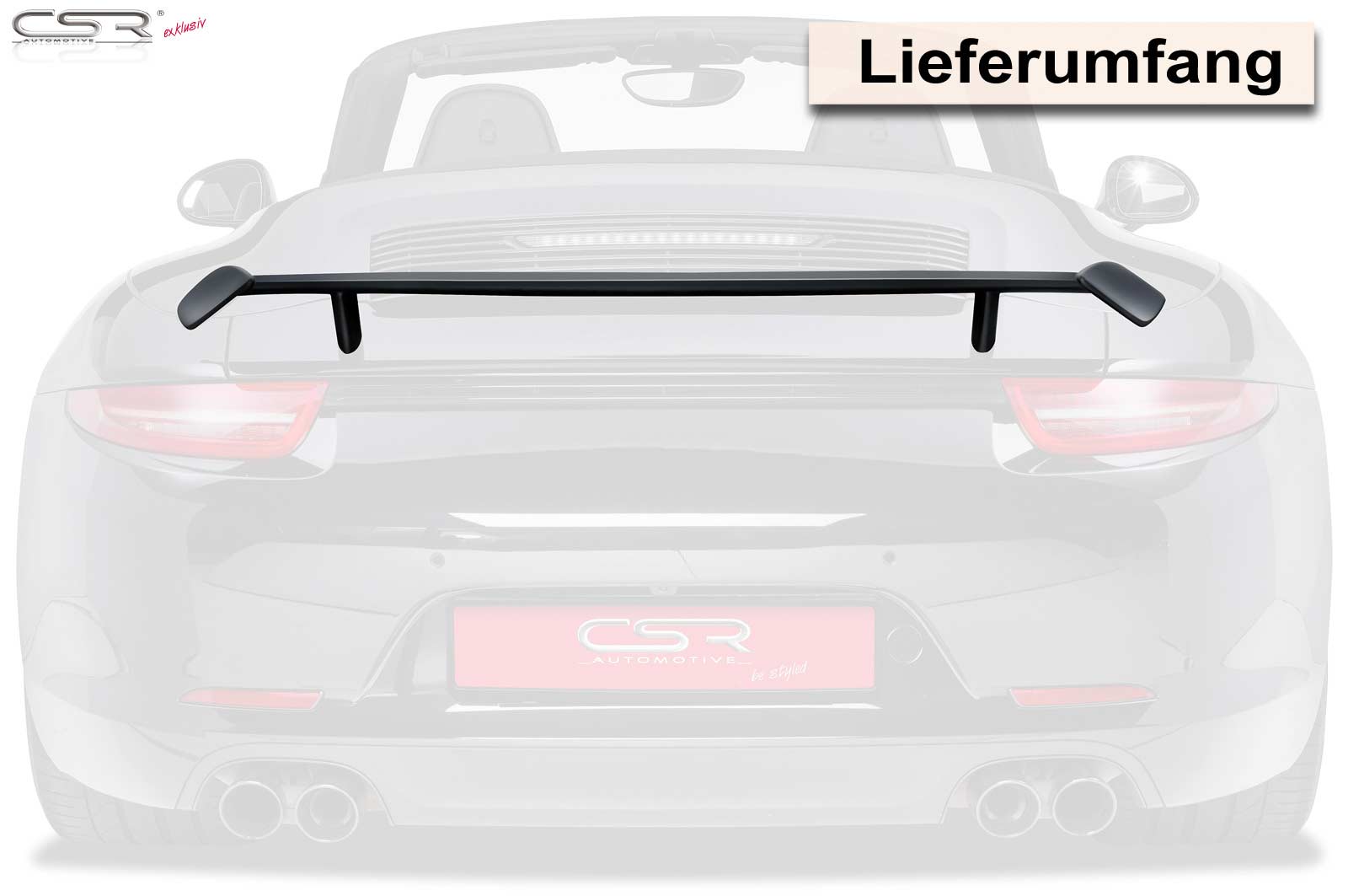 Aileron de coffre arrière pour Porsche 911/991 - KDMPARTS EUROPE TUNING STORE