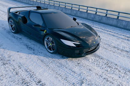 Aileron de coffre en fibre de carbone Style « F40 » de DMC pour Ferrari 296 GTB / 296 Assetto Fiorano d'origine - KDMPARTS EUROPE TUNING STORE