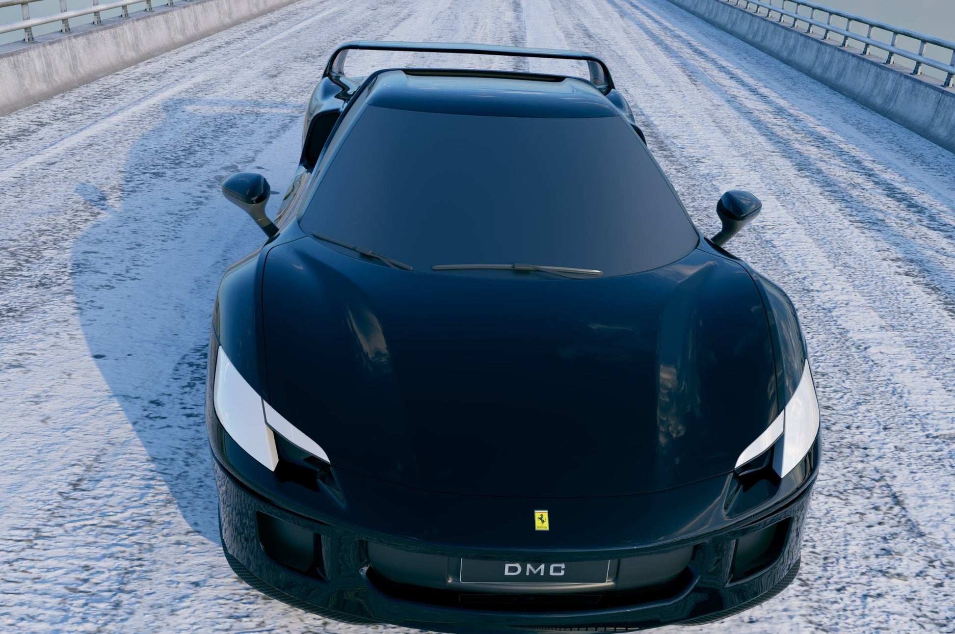 Aileron de coffre en fibre de carbone Style « F40 » de DMC pour Ferrari 296 GTB / 296 Assetto Fiorano d'origine - KDMPARTS EUROPE TUNING STORE