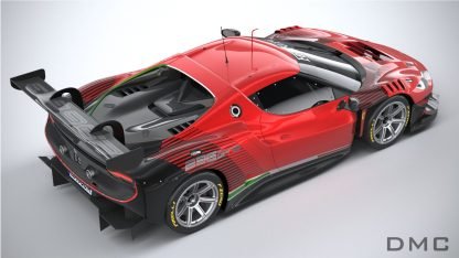 Aileron de coffre en fibre de carbone Style « GT3 » de DMC pour Ferrari 296 GTB / 296 Assetto Fiorano - KDMPARTS EUROPE TUNING STORE