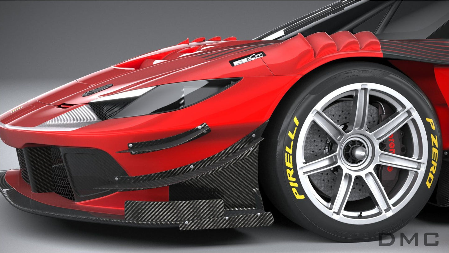 Aileron de coffre en fibre de carbone Style « GT3 » de DMC pour Ferrari 296 GTB / 296 Assetto Fiorano - KDMPARTS EUROPE TUNING STORE